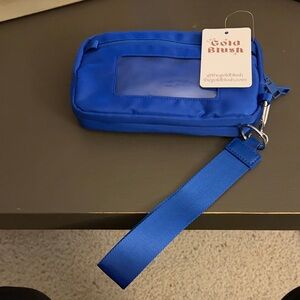 NWTBlue  crossbody or wristlet Bag